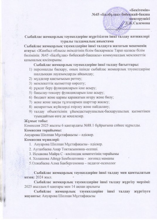Ішкі талдау анықтама2